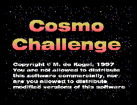 Cosmo Challenge by Marcel de Kogel Title Screen